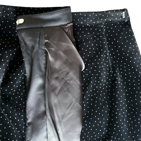 Theory Pleat Wrap Skirt in Polka Dot Velvet - Picture 7 of 10